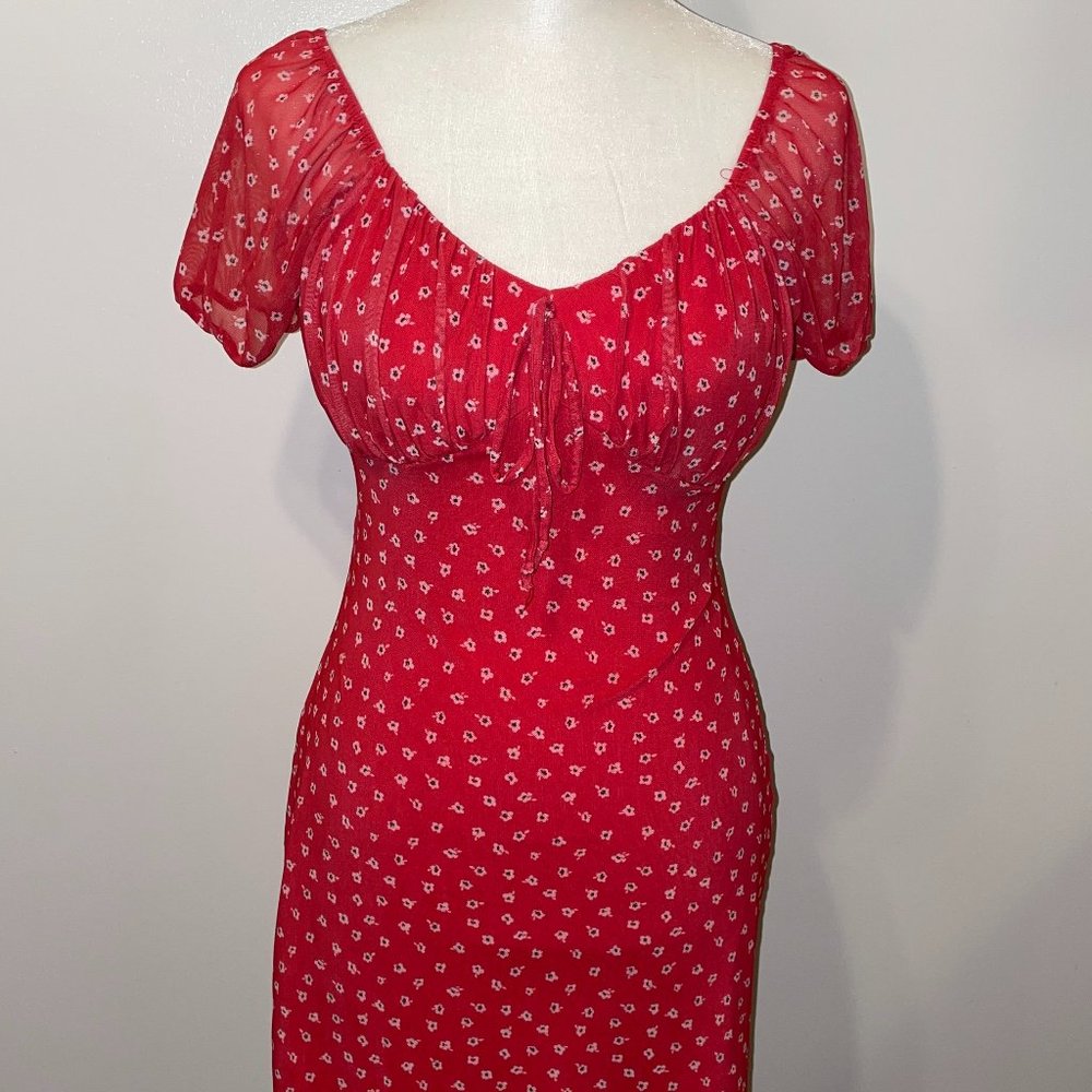 Red Floral dress